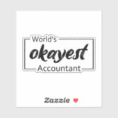 's Werelds beste accountant Sticker (Vel)