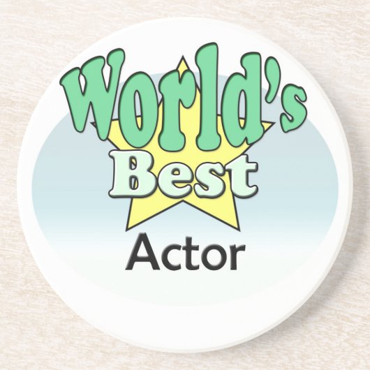's Werelds beste actor Zandsteen Onderzetter (Voorkant)
