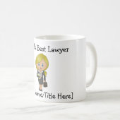 's Werelds beste advocaat - Blonde, Blue Eyes Coff Koffiemok (Voorkant rechts)