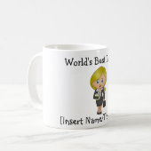 's Werelds beste advocaat - Blonde, Blue Eyes Coff Koffiemok (Voorkant links)