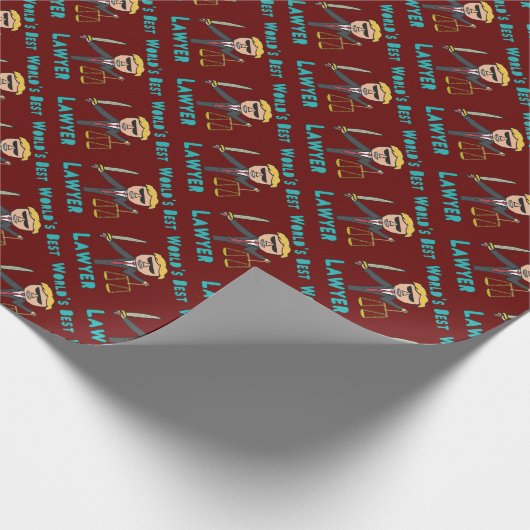 's Werelds beste advocaat Cadeaupapier (Hoek)