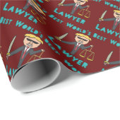 's Werelds beste advocaat Cadeaupapier (Rol Hoek)