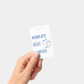 's Werelds beste advocaat. Collega cadeau idee. pl Badge (Handheld)