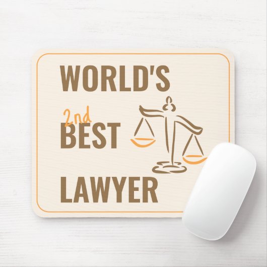 's Werelds beste advocaat. Collega cadeau idee. pl Muismat (Met muis)