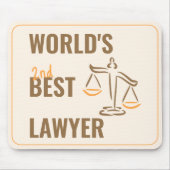 's Werelds beste advocaat. Collega cadeau idee. pl Muismat (Voorkant)