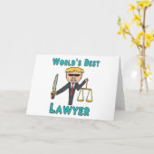 's Werelds beste advocaat Kaart (Gele Bloem)
