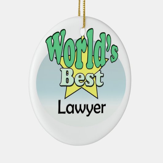 's Werelds beste advocaat Keramisch Ornament (Rechts)