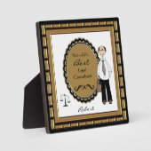 's Werelds beste advocaat Male Plaque Fotoplaat (Voorkant)