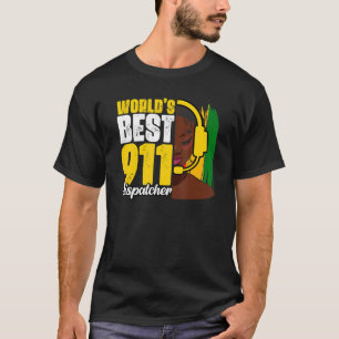 's Werelds beste Afrikaanse Amerikaan met 911 Disp T-shirt