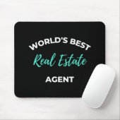 's Werelds beste agent voor onroerend goed Muismat (Met muis)
