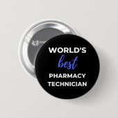 's Werelds beste apothekertechnicus Ronde Button 5,7 Cm (Voorkant /achterkant)