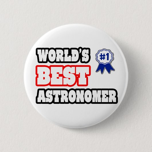 's Werelds beste astronoom Ronde Button 5,7 Cm (Voorkant)