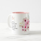 's Werelds beste AUNTY-MOK POEM, op maat Tweekleurige Koffiemok (Voorkant links)