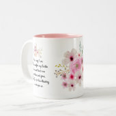 's Werelds beste AUNTY-MOK POEM, op maat Tweekleurige Koffiemok (Voorkant links)