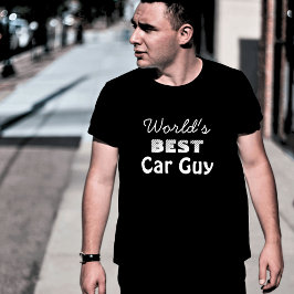 's Werelds Beste Auto Guy Black Mannen T-shirt