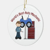 's Werelds beste automatische mechanische T - shir Keramisch Ornament (Links)