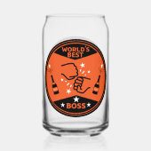 's Werelds beste baas Blikvorm Glas (Achterkant)