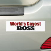's Werelds beste baas Bumpersticker (Op auto)