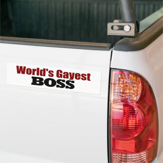 's Werelds beste baas Bumpersticker (Op Truck)