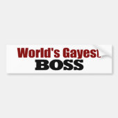 's Werelds beste baas Bumpersticker (Voorkant)