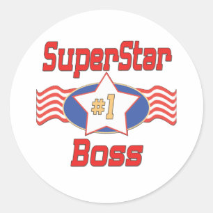 's Werelds beste baas geschenken Ronde Sticker