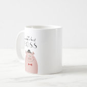 's Werelds beste baas grappig Koffiemok (Voorkant links)