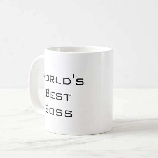 's Werelds beste Baas-Mok Koffiemok (Voorkant links)