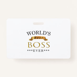 's Werelds beste baas ooit Badge