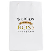 's Werelds beste baas ooit Medium Cadeauzakje (Voorkant)