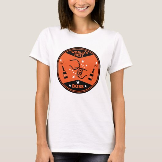 's Werelds beste baas T-shirt (Voorkant)