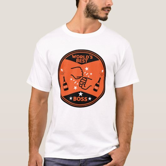 's Werelds beste baas T-shirt (Voorkant)