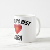 's Werelds beste Baba Heart-Mok Koffiemok (Voorkant rechts)