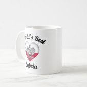 's Werelds beste Babcia koffie-Mok Koffiemok (Voorkant links)