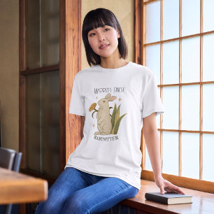 's Werelds beste babysitter Bunny Floral T-shirt