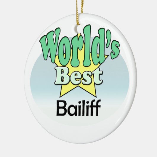 's Werelds beste bailiff Keramisch Ornament (Links)