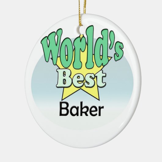 's Werelds beste Baker Keramisch Ornament (Links)