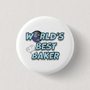 's Werelds beste Baker Ronde Button 3,2 Cm