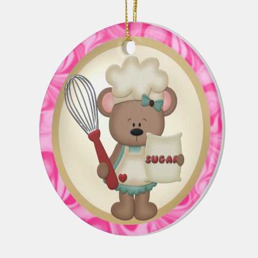 's Werelds beste bakkersieraad Keramisch Ornament (Links)