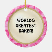 's Werelds beste bakkersieraad Keramisch Ornament (Achterkant)