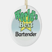's Werelds beste barman Keramisch Ornament (Rechts)