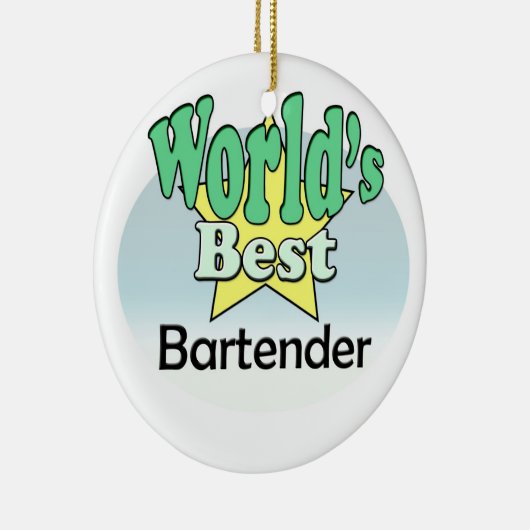 's Werelds beste barman Keramisch Ornament (Rechts)