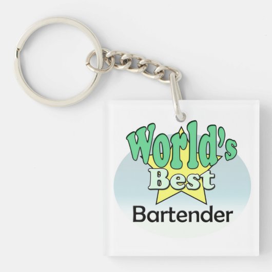 's Werelds beste barman Sleutelhanger (voorkant)