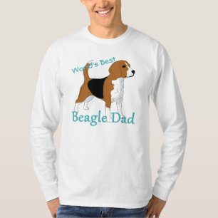 's Werelds Beste Beagle Pap Gepersonaliseerd T-shirt