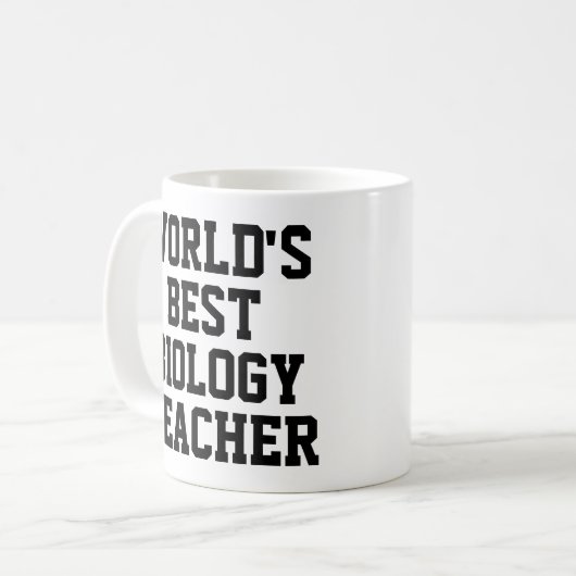 's Werelds beste biologie leraar geschenk Mok (Voorkant links)