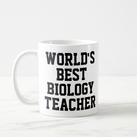 's Werelds beste biologie leraar geschenk Mok (Links)