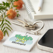's Werelds beste bioloog Sleutelhanger (Voorkant Rechts)