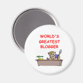 's Werelds beste blogger Magneet (Voorkant / Achterkant)