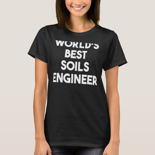 's Werelds beste bodemingenieur T-shirt (Voorkant)