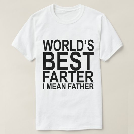's Werelds beste boer bedoel ik vader White T-Shir T-shirt (Design voorkant)