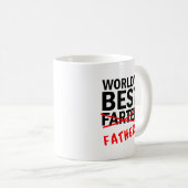 's Werelds beste boer | Funny Quote Black & Red Te Koffiemok (Voorkant rechts)